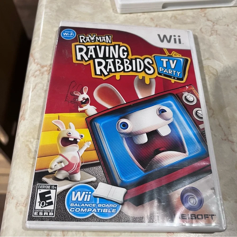 Nintendo Wii Rayman Raving Rabbids Tv Party Video Game